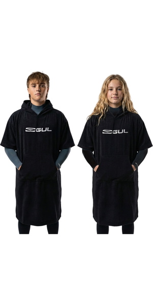 2026 Gul Junior Tech Changing Poncho AC0123 - Black